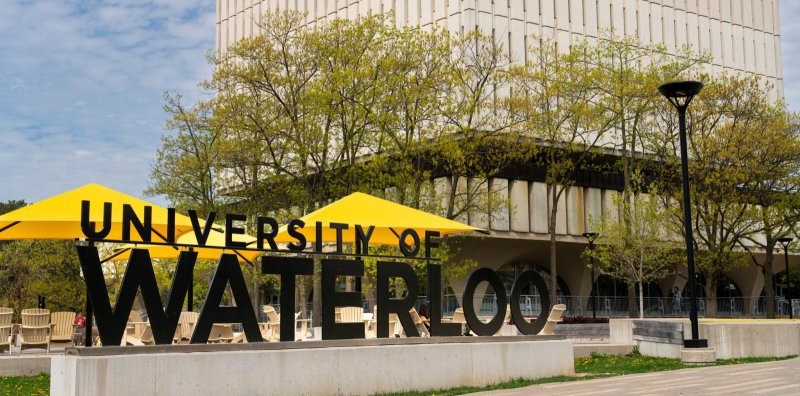 sign at entrance of University of Waterloo