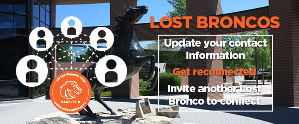 Lost Broncos - Bronco Statue in front of stadium