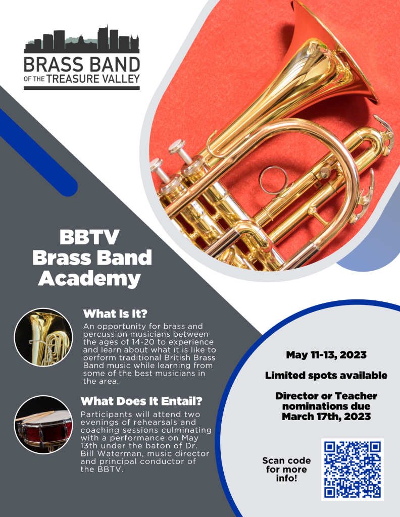 Brass Band of the Treasure Valley poster, full text contained in article
