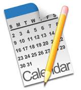 calendar and pencil clip art