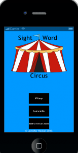 Sight word circus