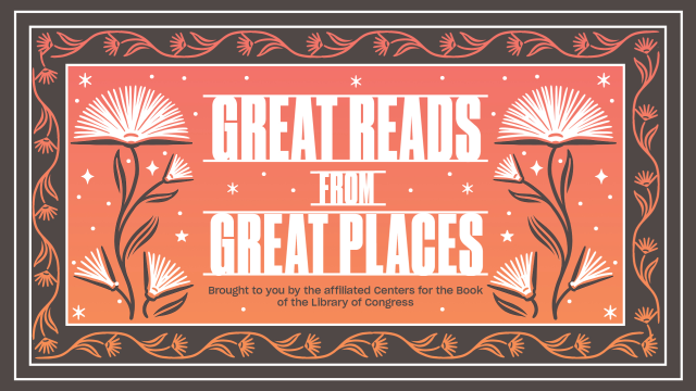 Colorful graphic with Great Reads from Great Places written on it