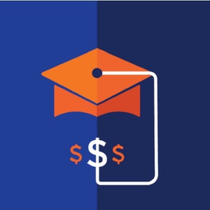 the logo for Boise State's Financial Wellness office