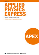 applied physics express journal cover