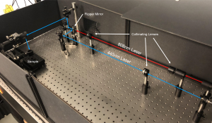 Experimental set up of laser sintering