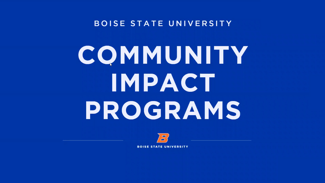 Community impacts program graphic