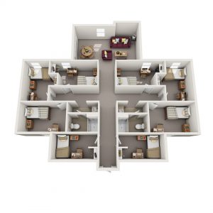8 bedroom floorplan layout