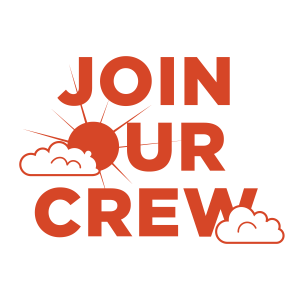 "Join our crew" poster 