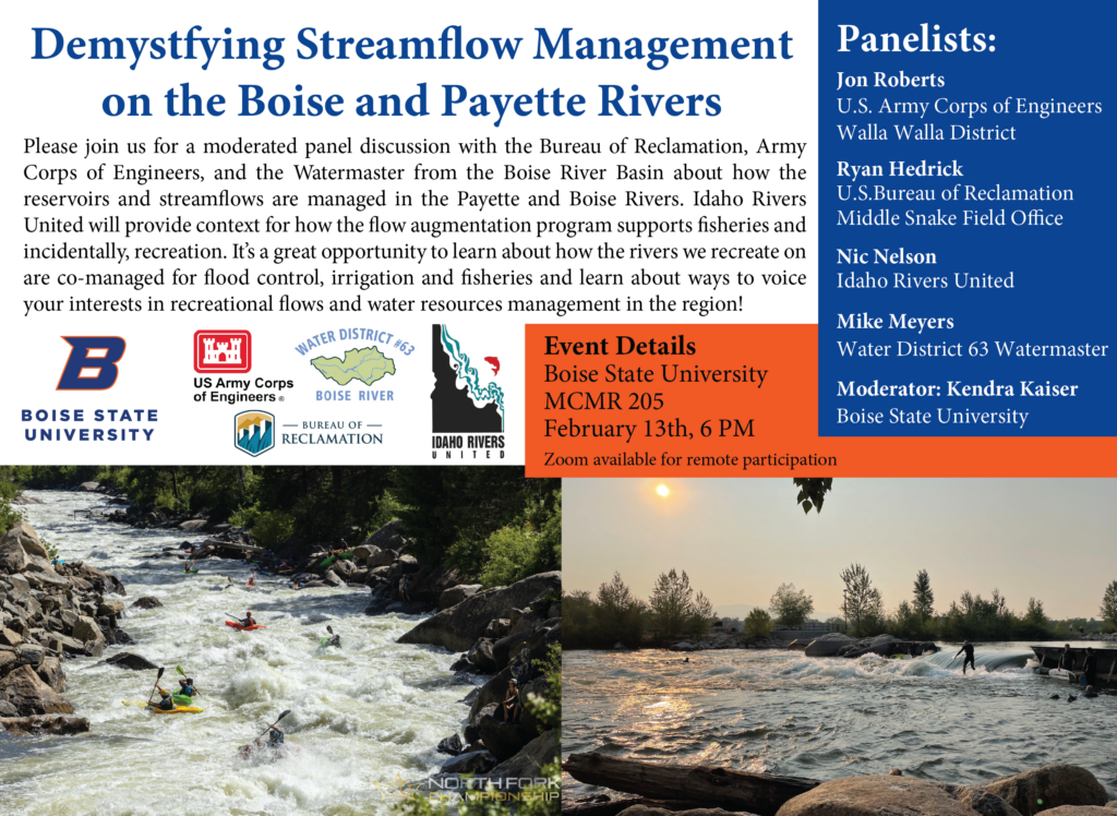 Demystifying Streamflow Management on the Boise and Payette Rivers flyer.