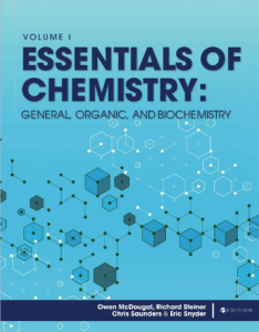 Textbook cover Essentials of Chemistry: Volume 1