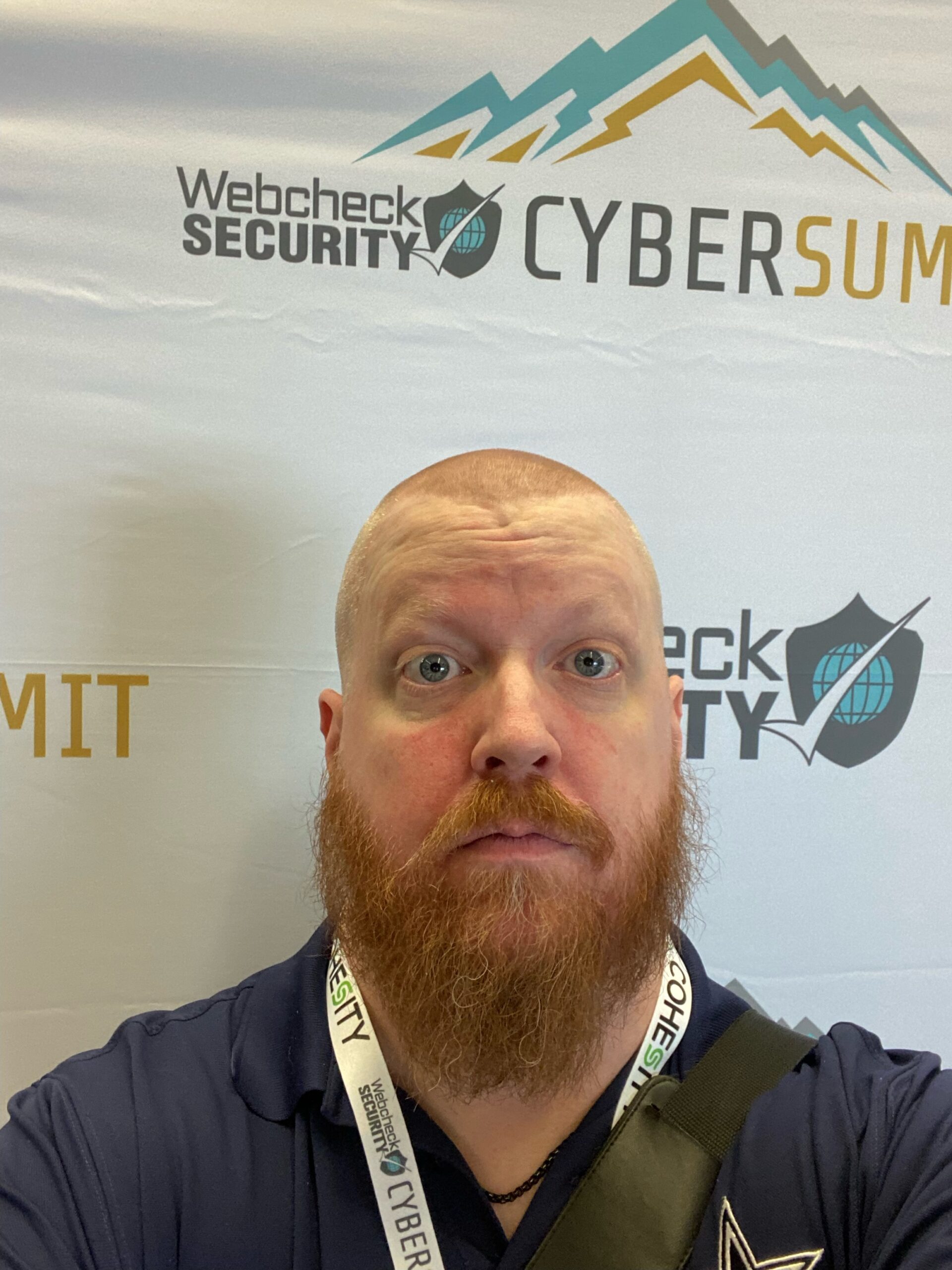 TRIO STEM Scholar Jerry Pistorius at Webcheck Cyber Security Summit