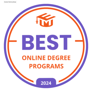 Best Online Degree Program 2024 badge