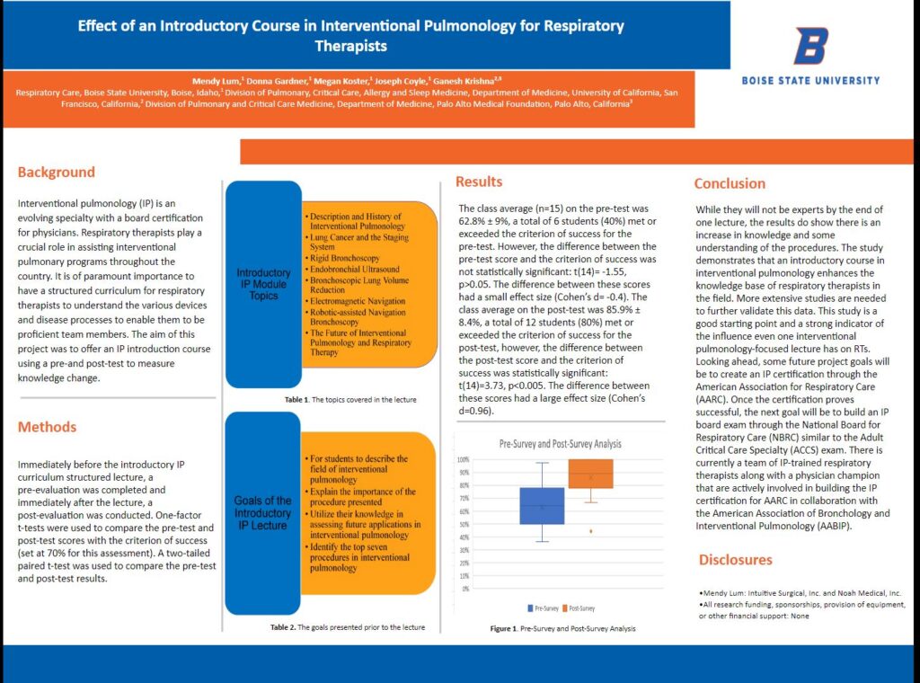 AARC poster on Introductory Courses in Interventional Pulmonology