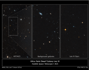 Ultra-Faint Dwarf Galaxy: Leo IV taken by the Hubble Space Telescope