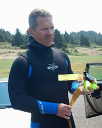 Shawn Simonson in wetsuit