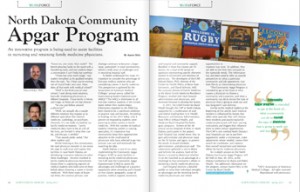 scan of pages from North Dakota Community Apgar Program article 