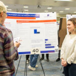 Student presenting their research