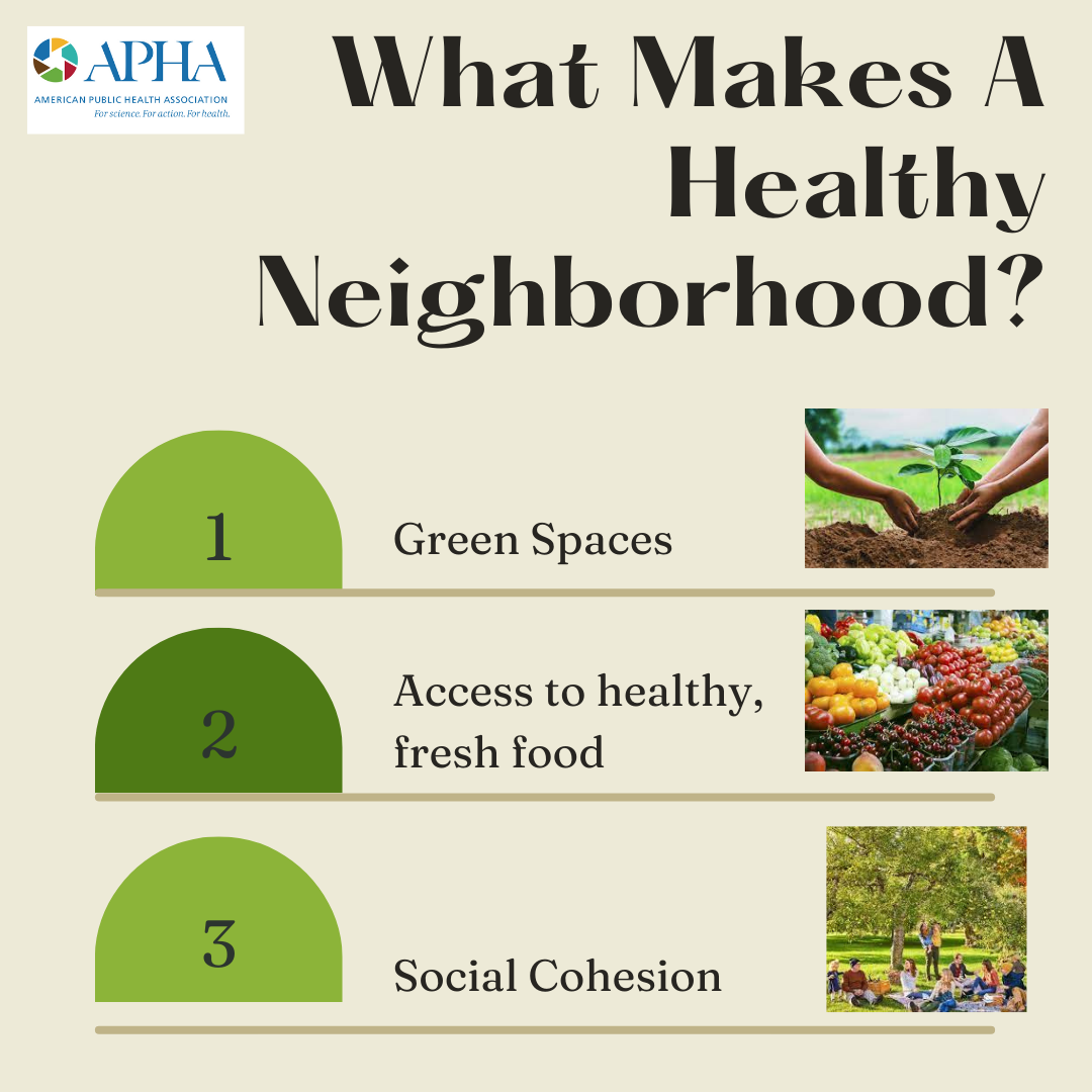 Health neighborhood infographic