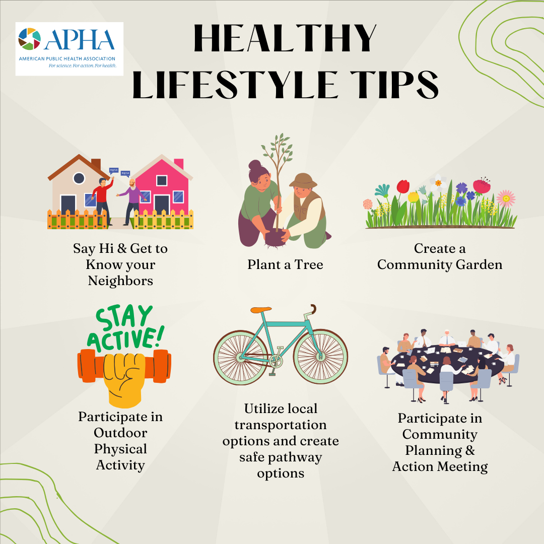 healthy lifestyle infographic